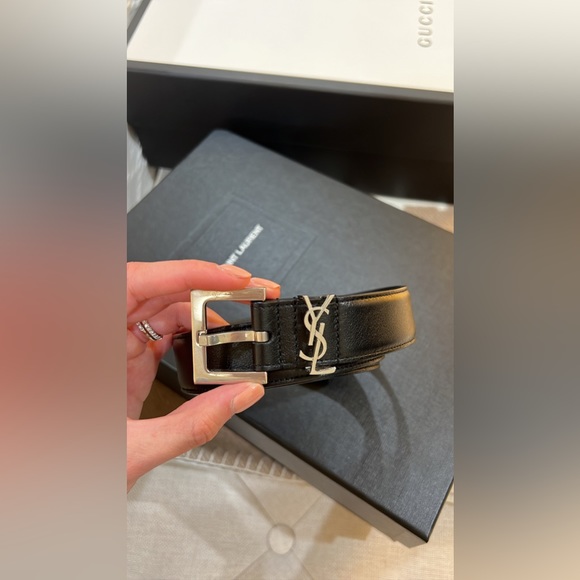Yves Saint Laurent Accessories - Saint Laurent Leather Belt